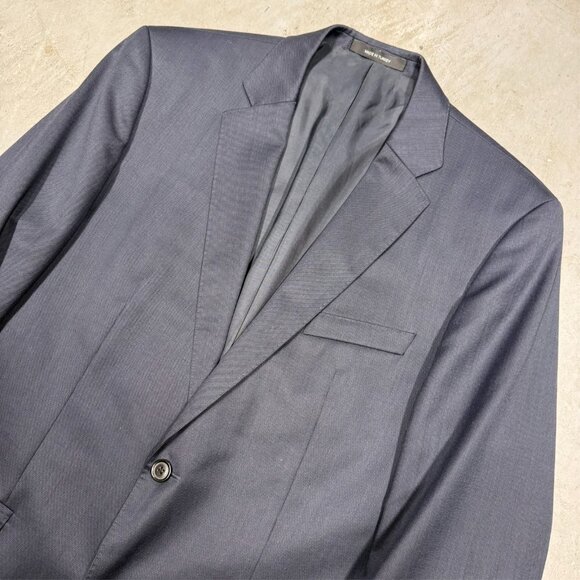 Hugo Boss Suit "James/Sharp" Super 120s Wool 2pc Birdseye Navy Blue 40R 30x29 - Picture 2 of 16
